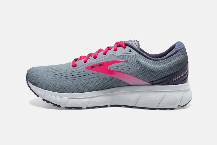 Trace Road Brooks Running Shoes NZ Womens - Grey/Pink - LRCYIT-042